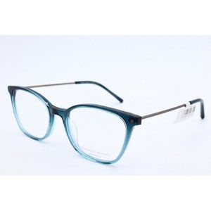 New Pro-Design Denmark HEXA3 c.9345 Blue Square Eyeglasses Clear Lenses 50mm